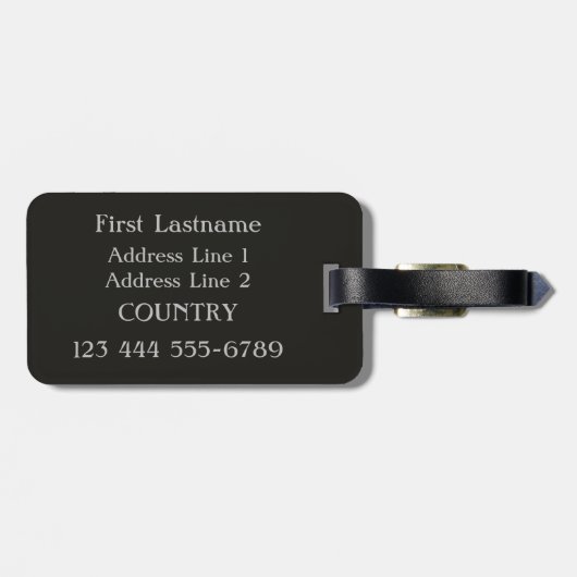 À Bagage Piazza Navona, étiquette faite sur commande de (Dos horizontal)