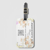 À Bagage "Poésie peinte doucement" - Étiquette de voyage (Devant Vertical)