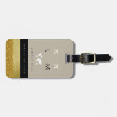 À Bagage Pour elle une étiquette de bagages de voyage chic (Devant horizontal)