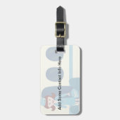 À Bagage Rétro étiquette impertinente de voyage d'hôtesse (Devant Vertical)