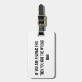 À Bagage SAC FAUX ! étiquette (Devant Vertical)