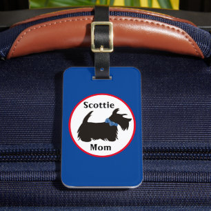 À Bagage Scottie chien étiquette bagage, Scottie maman baga