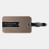 À Bagage Silver Professional Médicale Caduceus - étiquette  (Dos horizontal)