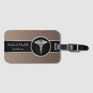 À Bagage Silver Professional Médicale Caduceus - étiquette 