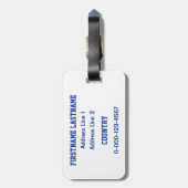 À Bagage Suomi Finland, étiquette personnalisée (Dos Vertical)