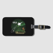 À Bagage U.S. Étiquette militaire d'identification de (Devant Horizontal)