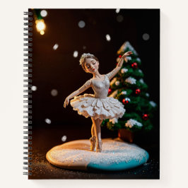 a ballerina dream clay modeling at christmas with notitieboek