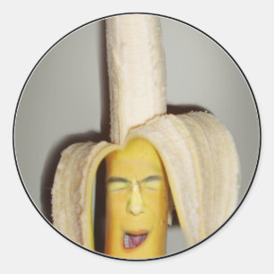 A Banana Splitting Headache Ronde Sticker