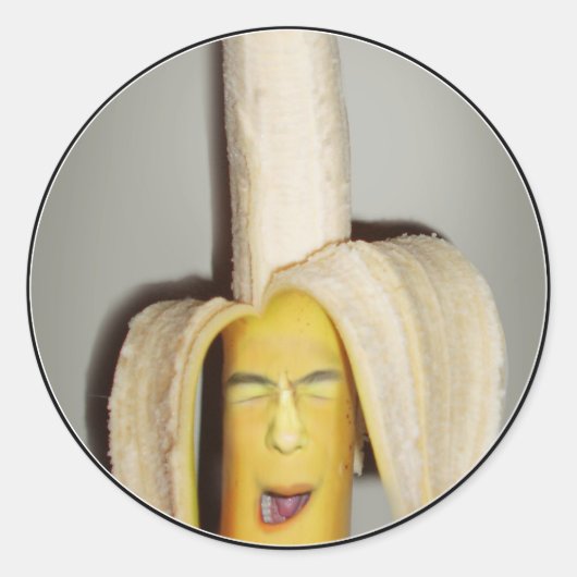 A Banana Splitting Headache Ronde Sticker (Voorkant)