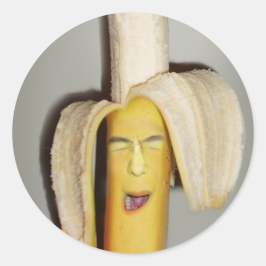 A Banana Splitting Headache Ronde Sticker (Voorkant)