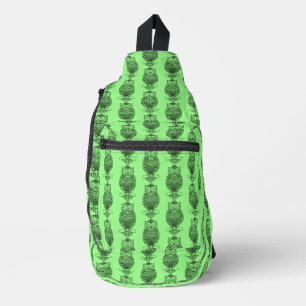 À Bandoulière Hibou (vert néon) - Sac banane