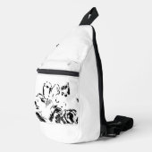À Bandoulière Imprimer le sac de coupe (Coin droit)