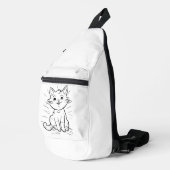 À Bandoulière Imprimer le sac de coupe (Coin droit)