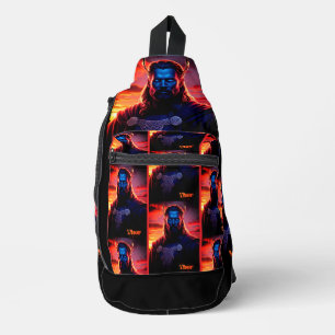 À Bandoulière Imprimer le sac de coupe