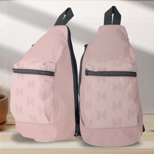 À Bandoulière Monogramme rose Motif moderne, Sac pour femmes