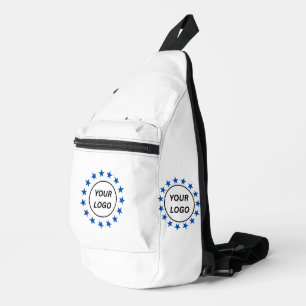 À Bandoulière Motif de logo promotionnel sac de sport rose blush