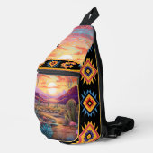 À Bandoulière Sac de coupe de couture d'impression (Coin droit)
