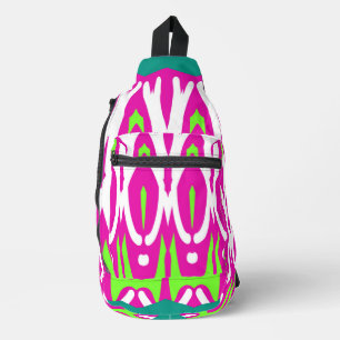 À Bandoulière Sac Sling, Un design rétro multicolore classique