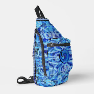 À Bandoulière Sac Slingue Vague Susea Blu Studios