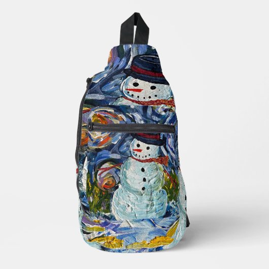 À Bandoulière Sac Snowman (Recto)
