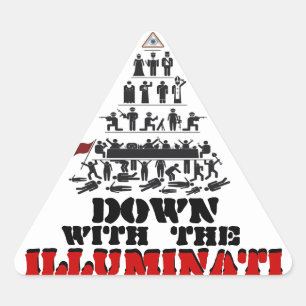A bas les stickers Illuminati