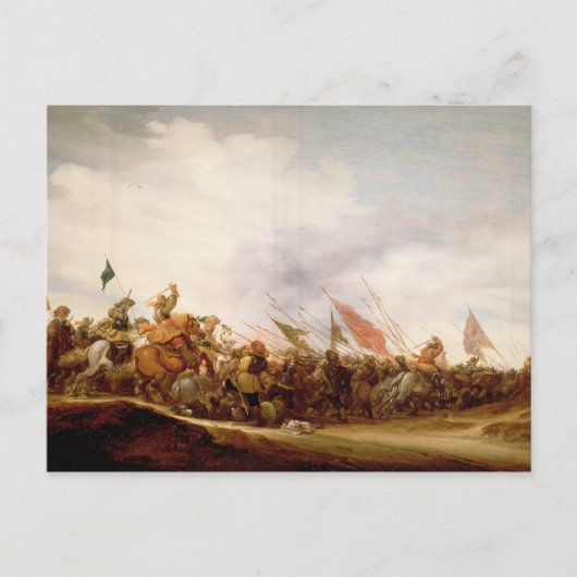 A Battle Scene, 1653 Briefkaart (Voorkant)