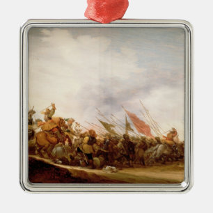 A Battle Scene, 1653 Metalen Ornament