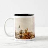 A Battle Scene, 1653 Tweekleurige Koffiemok (Links)