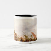 A Battle Scene, 1653 Tweekleurige Koffiemok (Center)