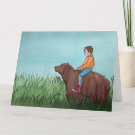 A Beary Good Day: Wenskaart 8.5 "x11" Bedankkaart