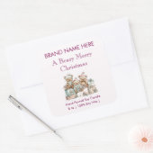 A Beary Merry Christmas | Modern Candle Labels (Envelop)