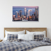 A beautiful and dramatic sunset seen from West Canvas Afdruk (Insitu (Slaapkamer))