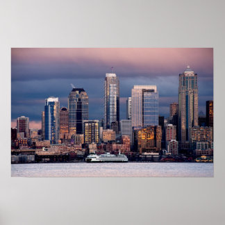 A beautiful and dramatic sunset seen from West Poster