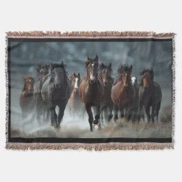 A beautiful Horse designed blanket Deken