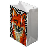 A beautiful red fox medium cadeauzakje (Voorkant Gekanteld)