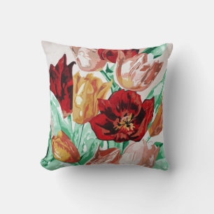 A Beautifully Bold Floral Bouquet of Tulips Kussen