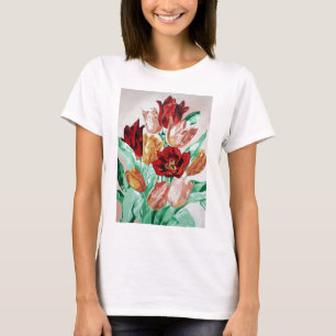 A Beautifully Bold Floral Bouquet of Tulips T-shirt
