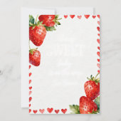 A Berry Sweet  Baby Shower invitation  Kaart (Achterkant)