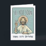 "À bientôt", Green, Funny carte d'anniversaire<br><div class="desc">Carte d'anniversaire drôle et modifiable "À bientôt",  Vert</div>