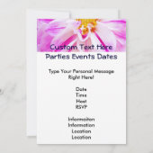 À Bientôt ! Invitations Événements Dahlias personn (Dos)