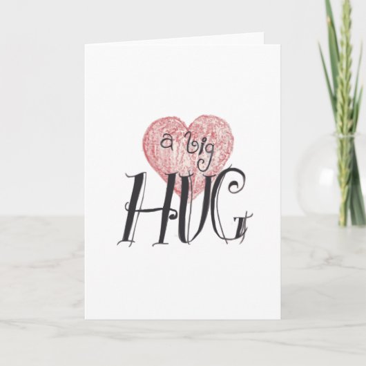 A Big Hug Feestdagen Kaart (Voorkant)