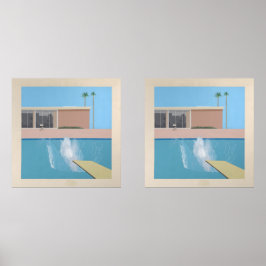 A Bigger Splash – California Pool Print Hockney Muurkunst Sets