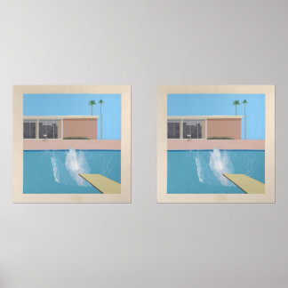 A Bigger Splash – California Pool Print Hockney Muurkunst Sets