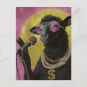 A Black Sheep Rocking Briefkaart (Voorkant)