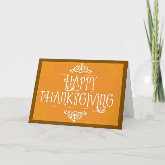 A Blessed Thanksgiving Day Greeting Card Kaart (Voorkant)