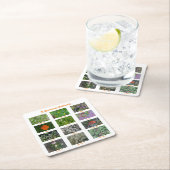 A Blooming California Vierkante Kartonnen Onderzetter (Insitu)