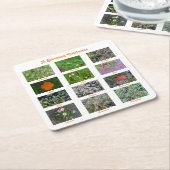 A Blooming California Vierkante Kartonnen Onderzetter (Schuin)