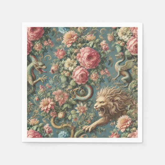 A Blooming Mythos – Mythical Victorian Design Servet (Voorkant)