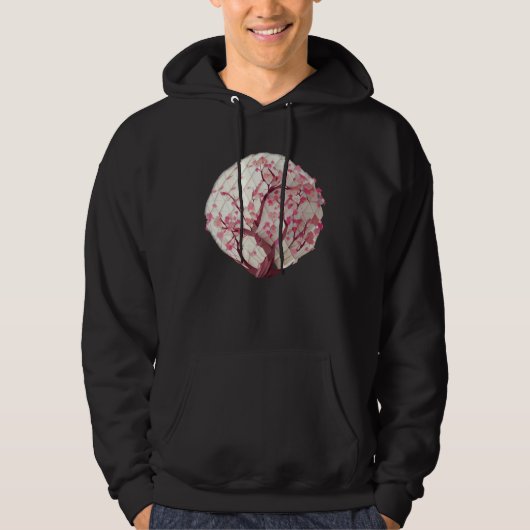 A Blossoming Life Cherry Blossom Tree of life Glob Hoodie (Voorkant)