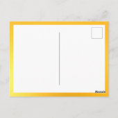 A Blue and Gold Owl |m Keeping in Touch Briefkaart (Achterkant)